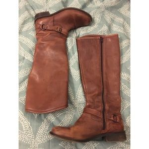 Tall Brown Leather Boots